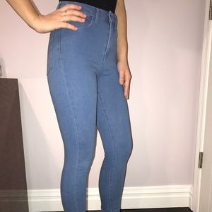 Forever 21 Medium Wash High Waisted Jeans